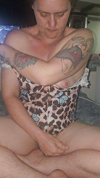 Daddy watches me play with my hairy pussy