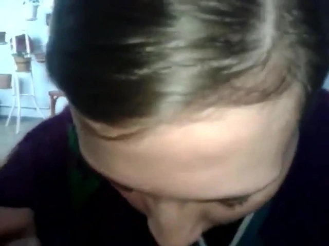 Slutwife sucking at work