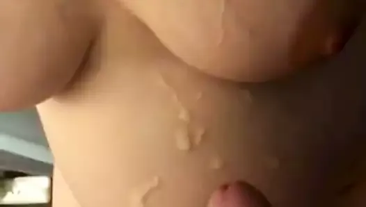 Cum On Pregnant Tits And Belly !!