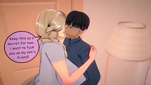 Мультяшная мать друга, которая хочет быть удовлетворенной