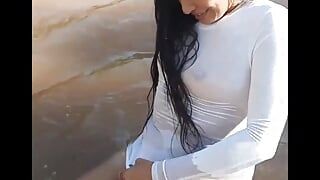 Walk with Sister-in-law in the River - She Undresses for Me Part 2