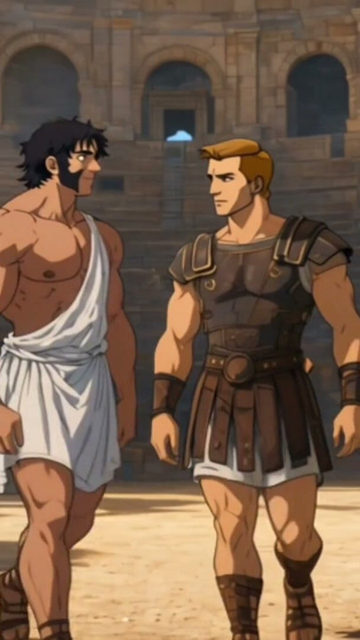 AI generated Short Story Interracial Anal Ancient Rome Gladiator Cartoon Hentai Animation | Clip 1