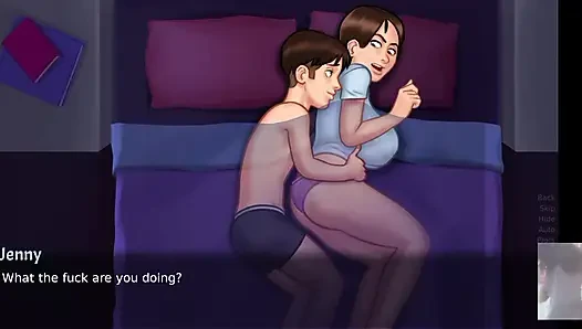 Step-Sis was surprised!! I sucked in her bed and hard fucked her.