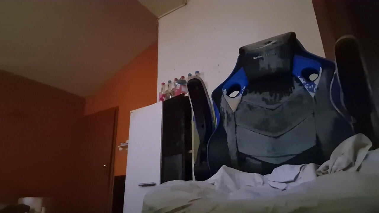 solo porn with toys and drinks
