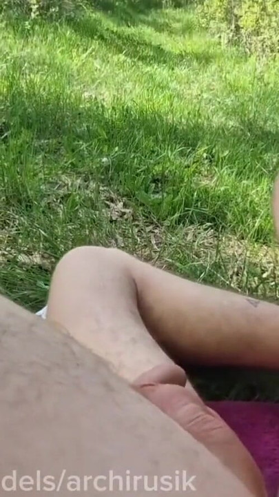 Stunning moment from "A young straight man with a hole in his ass during a cruise in his stepfather's garden"