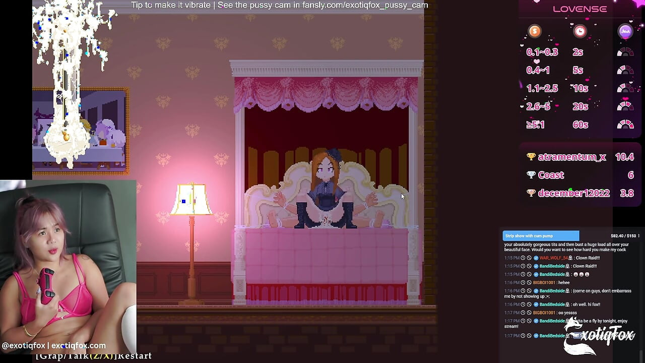 Dick Hungry Sluts! Castle of Tempation Part 1 ExotiqFox Gamer Girl Gooning Live Masurbation