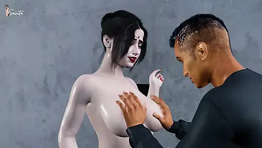 Maya si ibu tiriku yang super hot: aku lagi asik ngentot diam-diam di kamar mandi