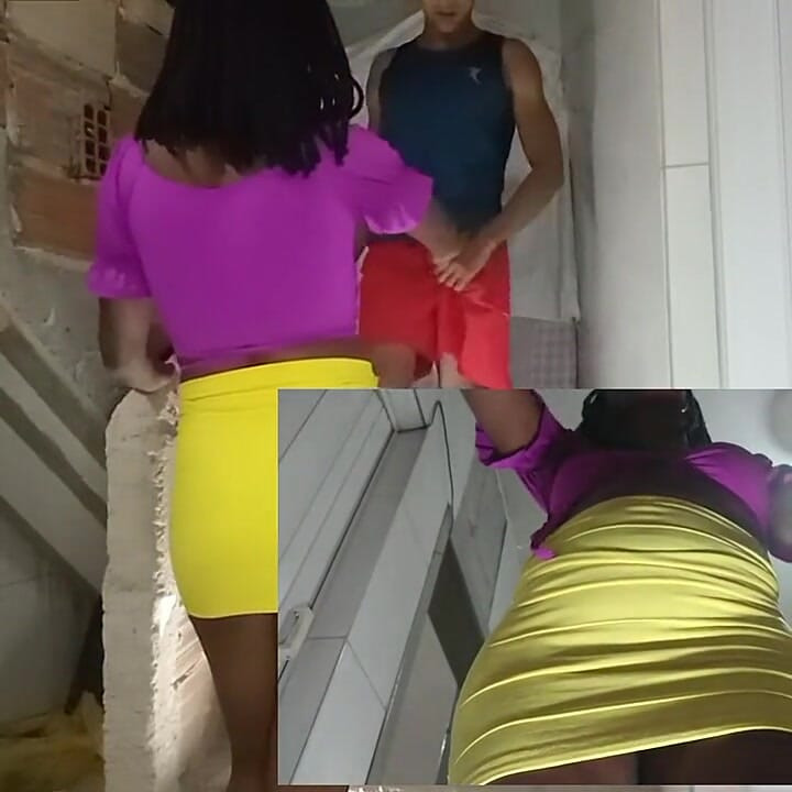 Tukang ledeng istri saya setelah pekerjaan selesai