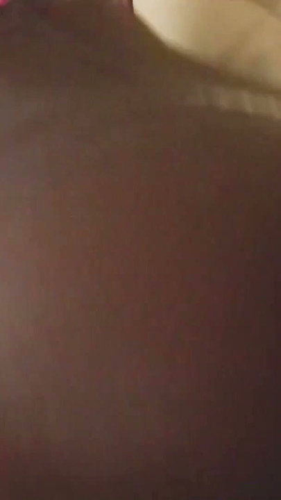 Hot ebony gets a mouthful of cock before getting on all fours for her white stud | Clip 2