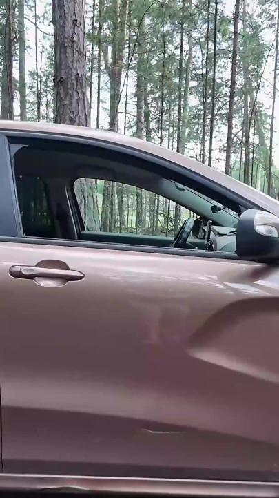 Teen Surprised While Masturbating in the Car