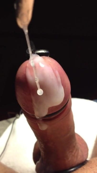 the sounding closeup cumshot