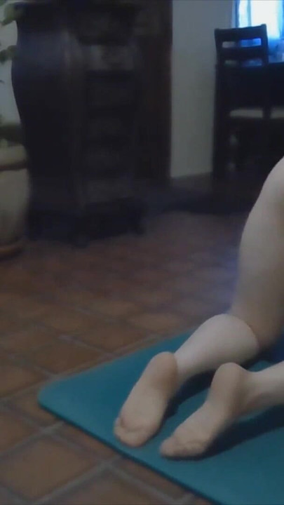 Stunning moment from "Classic Beauty Does Yoga"
