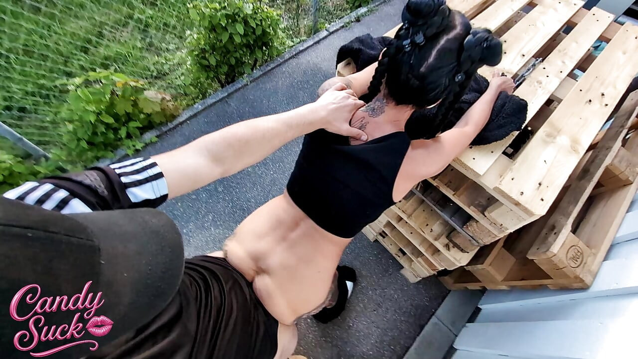SLUT DOESN'T WANT A WARNING, SO SHE LETS THE BOSS FUCK HER CANDYSUCK
