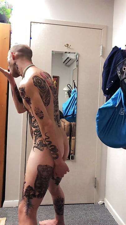 Tatted Twink Masturbation Solo