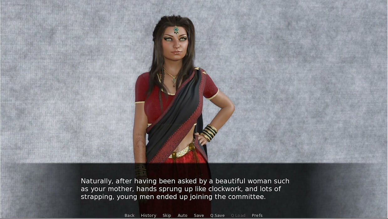 Desi MILF Seduction - Gameplay - Roleplay - Saree Wearing Stepmom Fucked by Stepson Bully