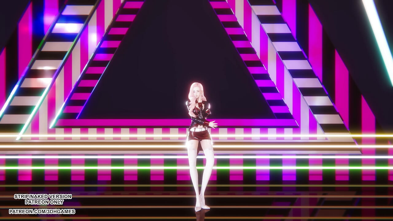 MMD YEJI - Air - Seraphine Sexy Kpop Dance League of Legends Hentai Uncensored 4K 60FPS