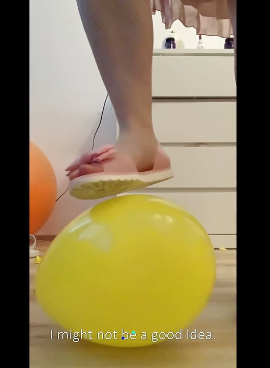 Føtter og ballonger knuser