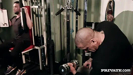 Gorgeous maid Julia Roca gets wet in the shower and takes a good hard fucking