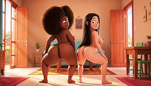 Beautiful Black Brazilian Babe Leaves the House Spotless to Welcome Her Best Friend