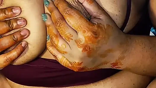 Desi wife masturbating on video call.