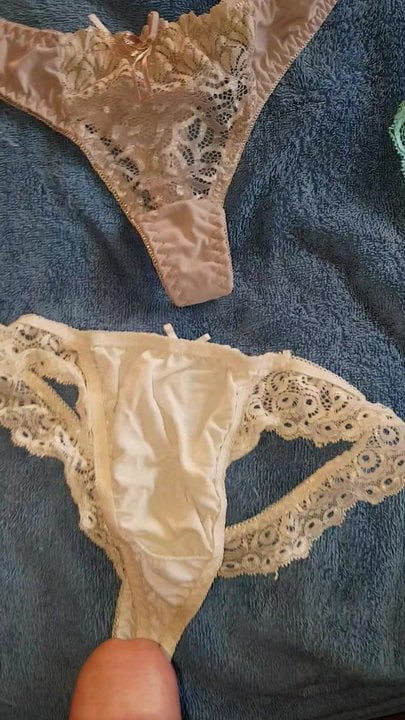 my friend's pair of panties enjoyed it cumshot