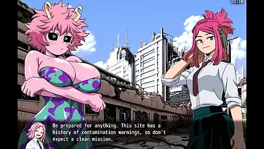 Stripped In Action Mina's Corrupt Ops - Mina Ashido from My Hero Academy Walking Naked