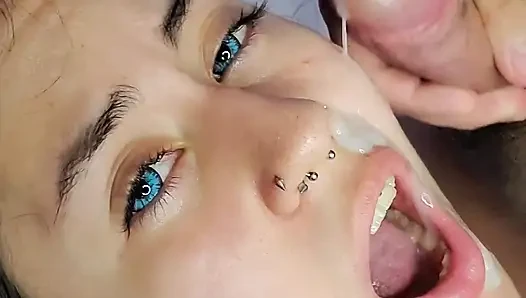 Beautiful College Slut Wants Cum on Her Face