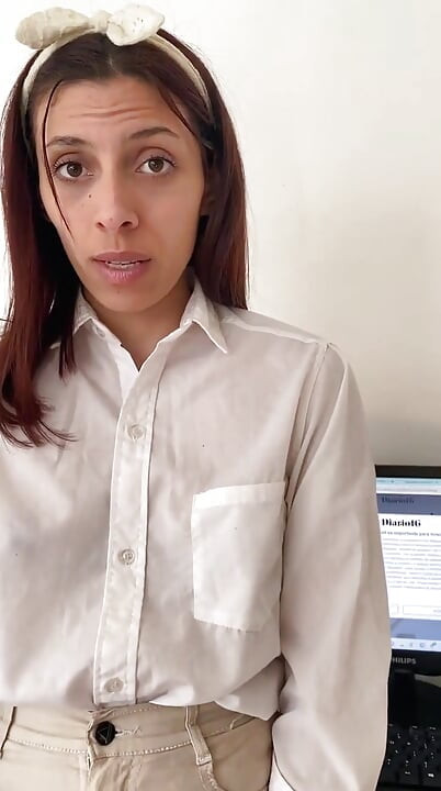Em primeiro plano - sua secretária fode você por um aumento - roleplay
