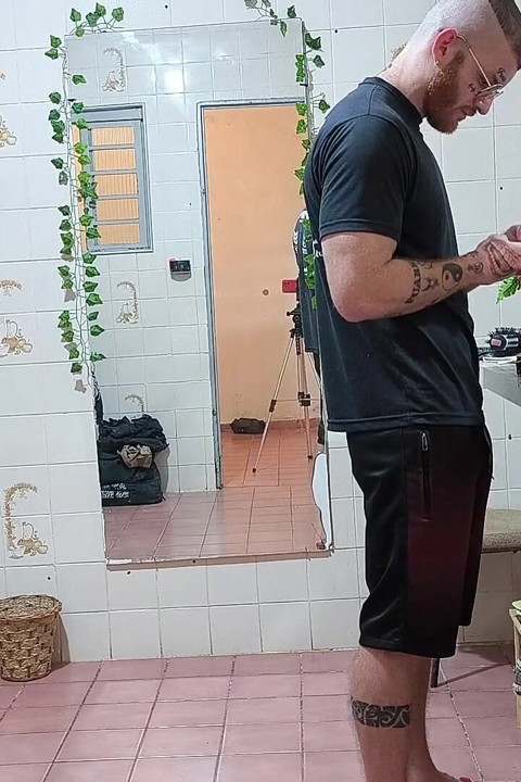 Shaving and Shaving His Chest