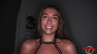 Slutty Blonde Babe Takes on Huge Dick