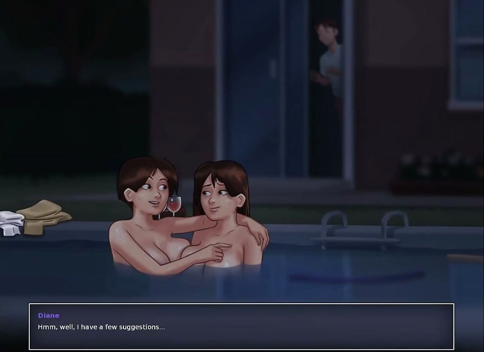 Summertime Saga - sex scenes with Debbie DUBBED part 1