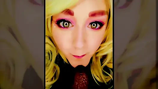 Hott Blonde Next Door Wants to Try Sucking on Your Big Black Juicy Cock