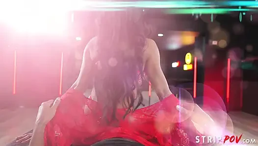 StripPOV: Tiny Filipina Ember Snow Gets Hooked on Monster BBC