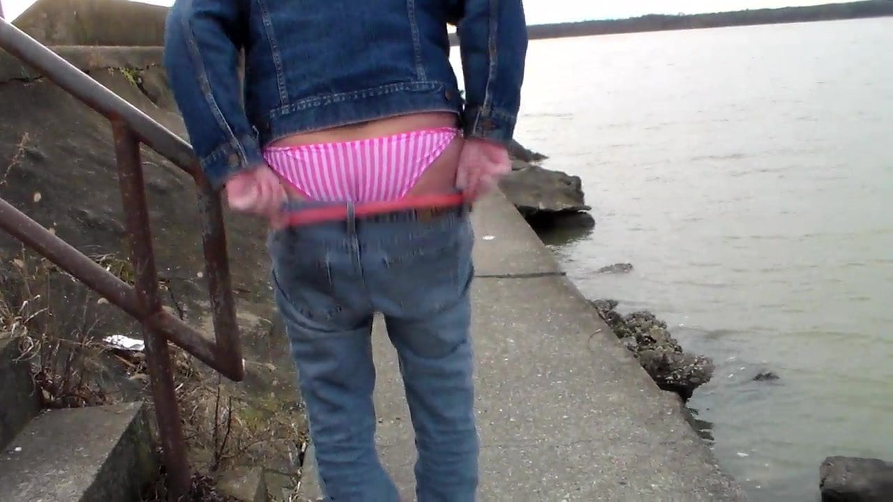 Sissy whipped on the lake