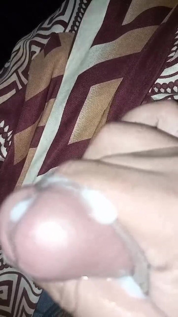 Hand job after sex cum shoot