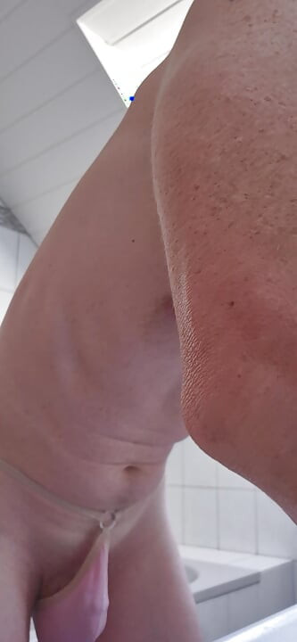 Barely covering myself up!