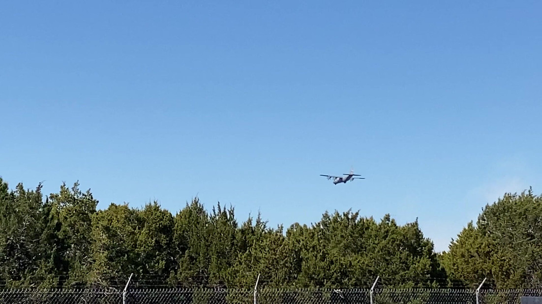 Airplane Flying near Blanco Texas