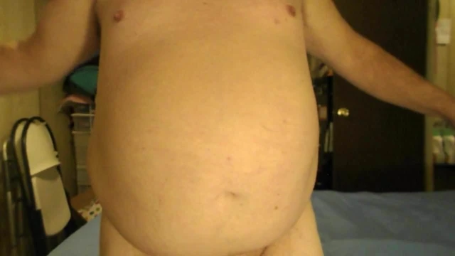 Whipping my tits and fat belly