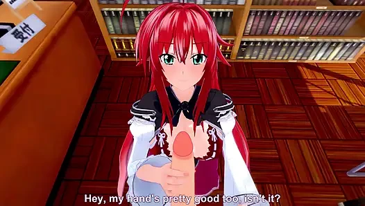 Rias Gremory sex in der Bibliothek - EINER DER SCHWÄNGER, EINE DER ERYTHES-Serie