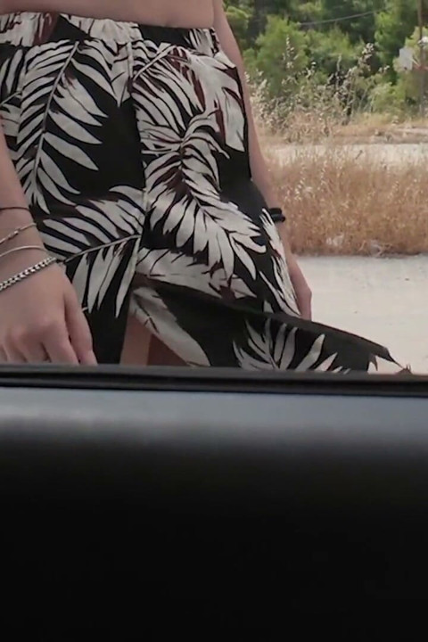 Teen Hitchhiker Asks for Help! She Gets Seduced Into Pussy Rubbing Orgasm!