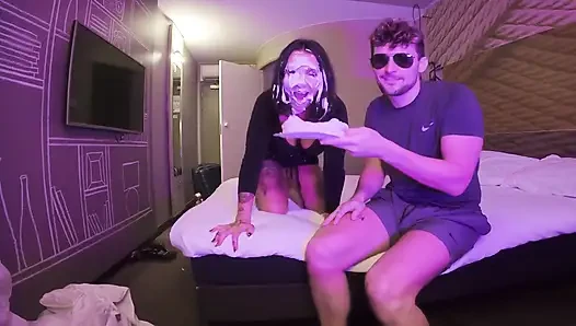 British Slut Wam Pied Then Fucked!