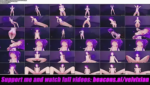 Возбужденный танец + приглашение + секс в видео от первого лица (3D хентай)