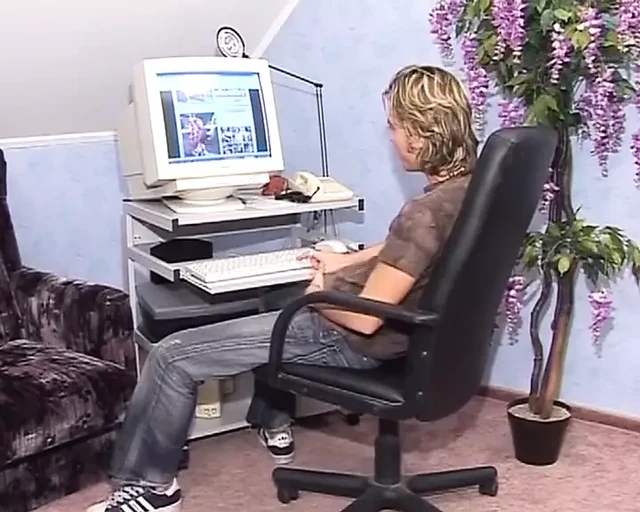 Blonde German GILF sucks and rides big dick