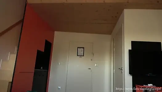 She Fucks Her Pussy With Multiple Dildos to Tease Me Then I Paint Her Face