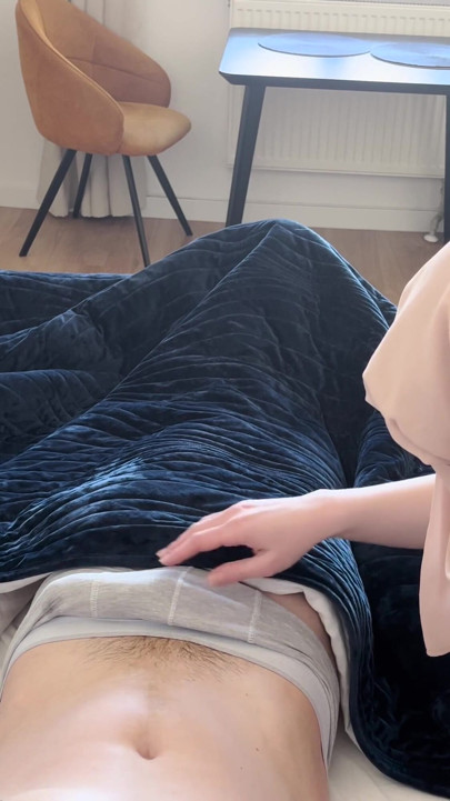"It's bigger than your father's cock!" Arab stepmom compares stepson's uncut dick with her husbands in a shared hotel room | Clip 2