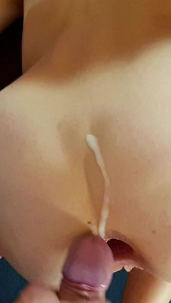 My stepson gaped me and cum on my ass - POV anal