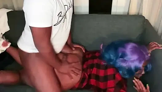 Kirli Diana azgın erkek arkadaşı tarafından Las Vegas otelinde sikiliyor