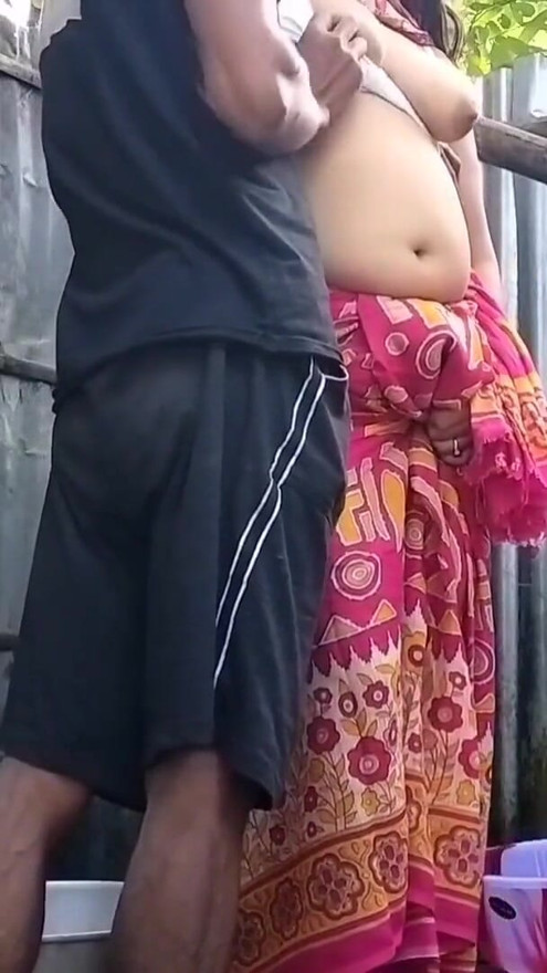 Red Saree Village Married wife Sex ( Official Video By Villagesex91) | Clip 1