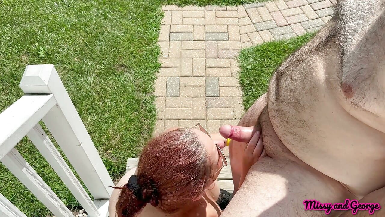 Missy Outdoor Dick Sucking MILF