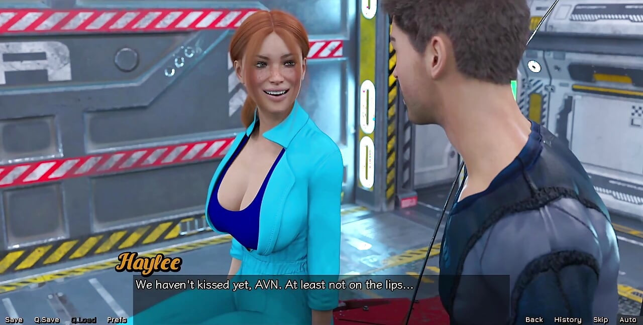 Stranded in Space - First Kiss with Red Head Haylee